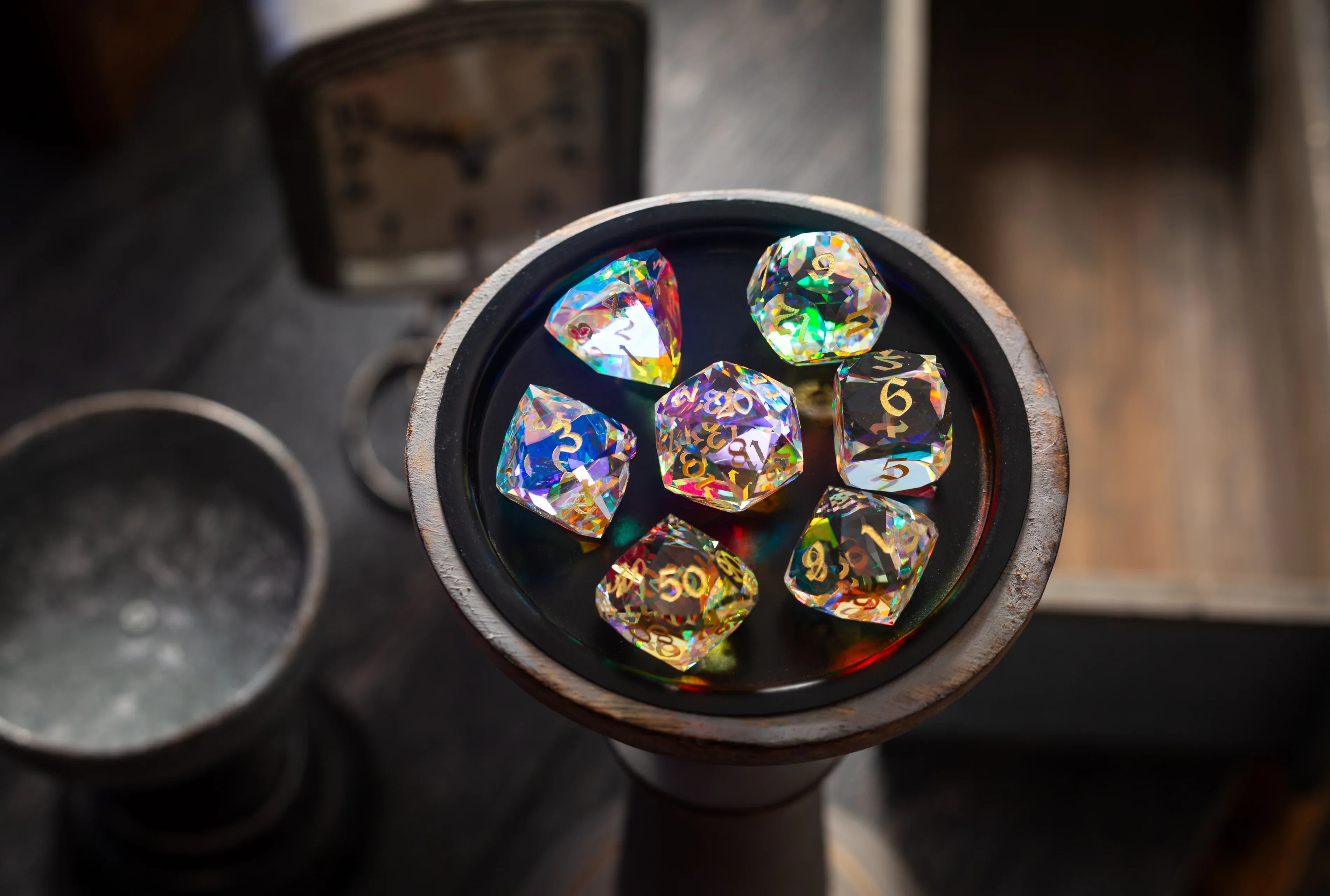 Dichroic Glass Dice Set - Why a Dichroic Glass Dice Set Captivates Every Table