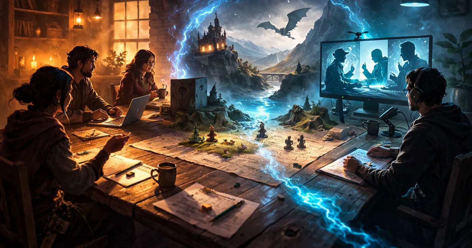 How to Run Hybrid Online + In-Person D&D Sessions Using Digital Tools