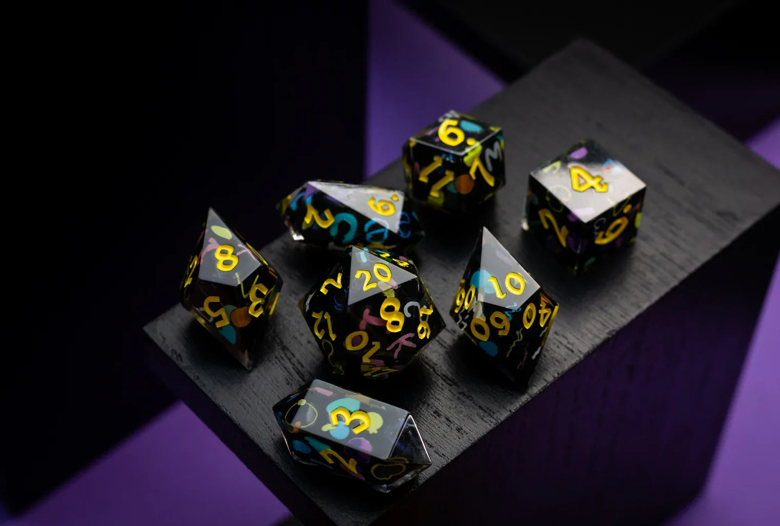 Sharp Edge Resin Dice Set - Sharp Edge Resin Dice Set: Crisp, Clean Rolls Every Time