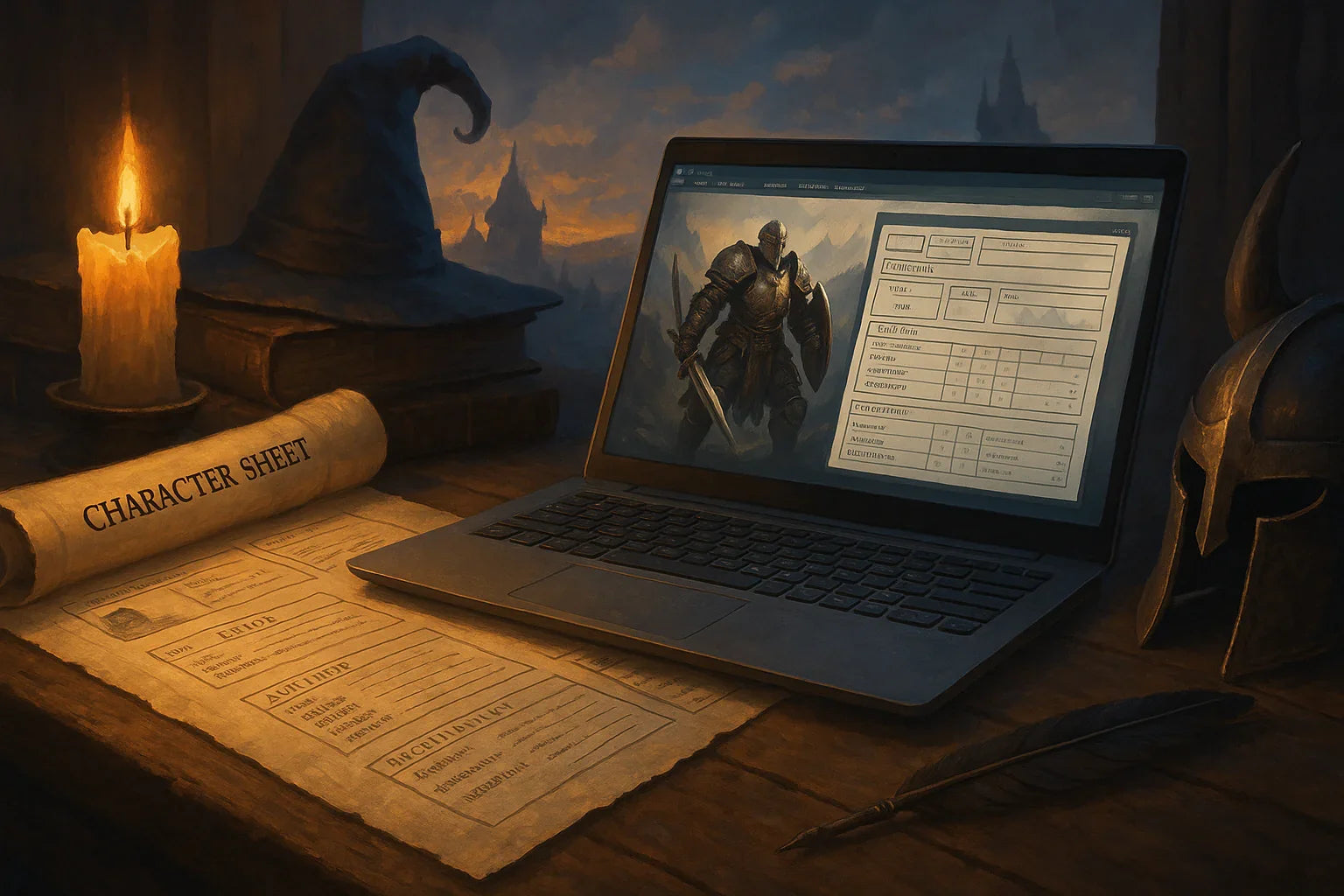 Digital Character Sheet Manager – Faster Play, Less Prep | Runic Dice