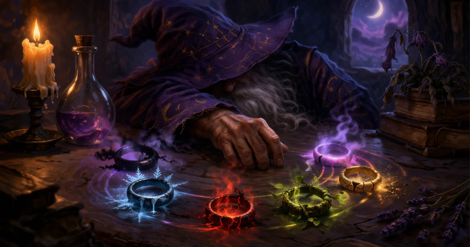 Wasted Wizard Condition Rings - Wasted Wizard Condition Rings Track Effects at the Table