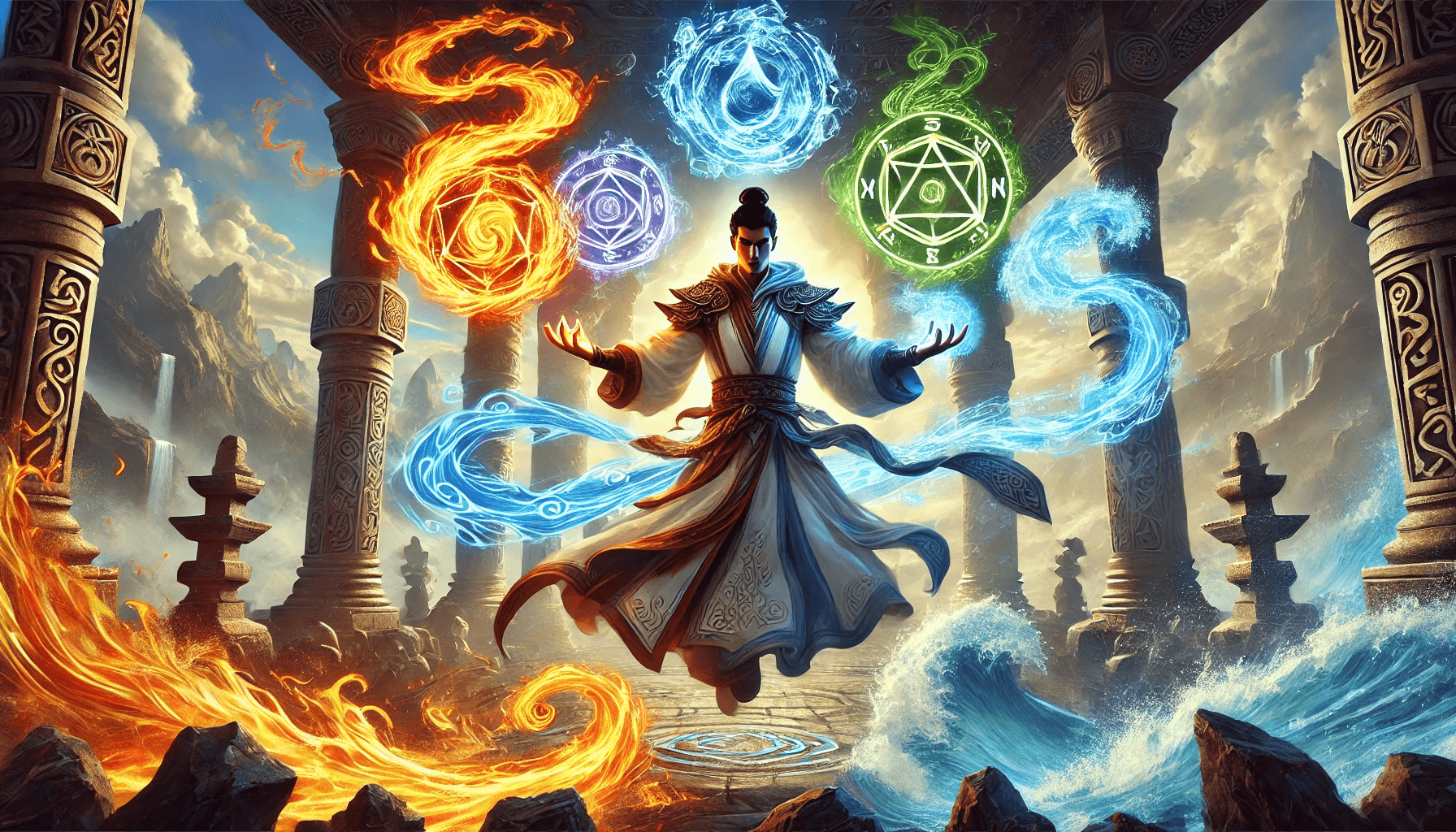 Way of the Four Elements Monk in D&D