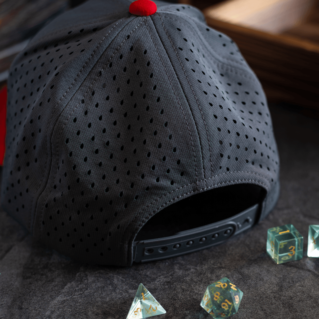 Runic D20 Snapback Hat | RPG Dice Cap for DND & Tabletop Gamers