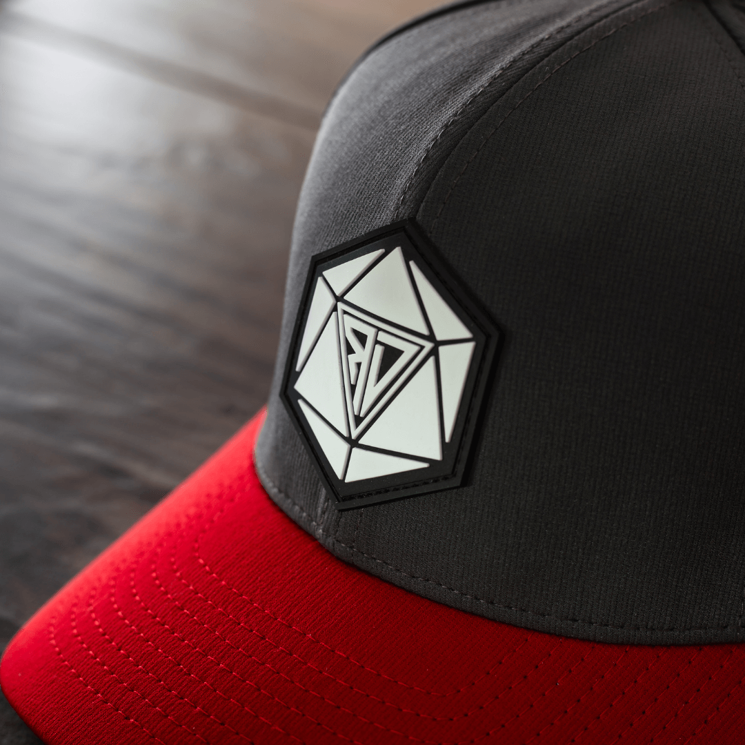 Runic D20 Snapback Hat | RPG Dice Cap for DND & Tabletop Gamers