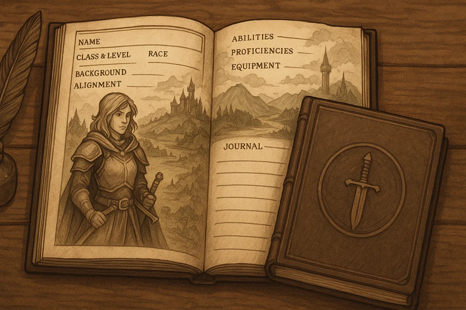 Character Journal For Rpg - Character Journal for RPG Templates Prompts and Tracking