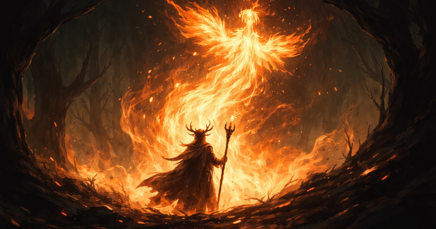 Circle of Wildfire Druid in D&D