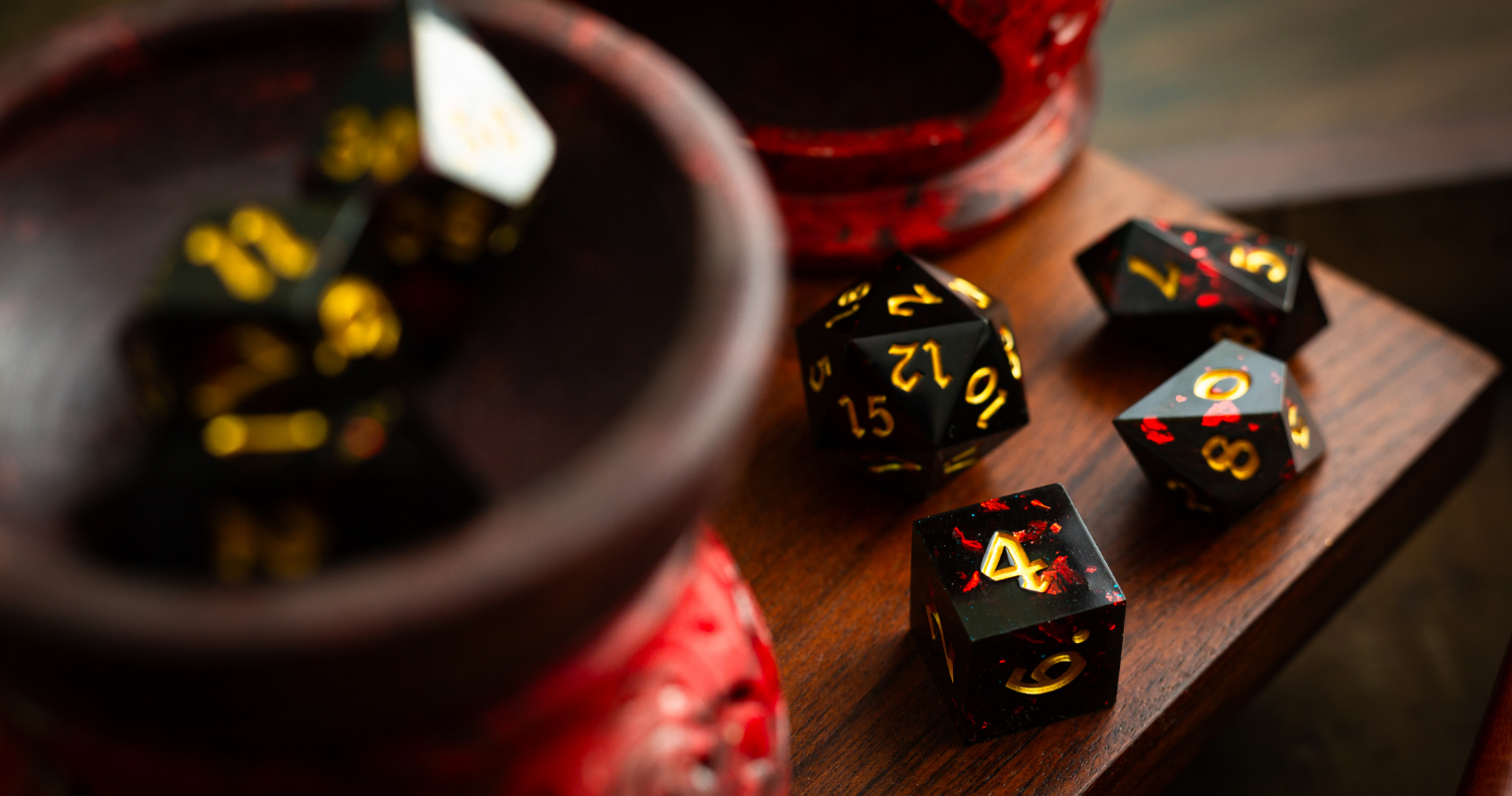 Durable Polyhedral Dice - Durable Polyhedral Dice for Long Lasting Tabletop Rolls