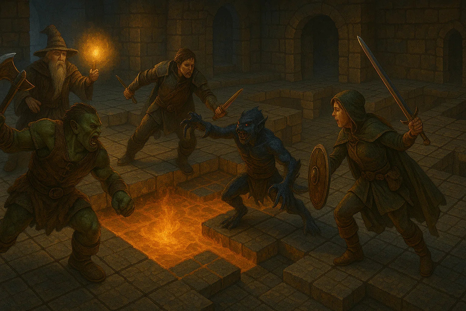 Terrain Tiles For Dungeon Crawl - Terrain Tiles for Dungeon Crawls That Transform Combat