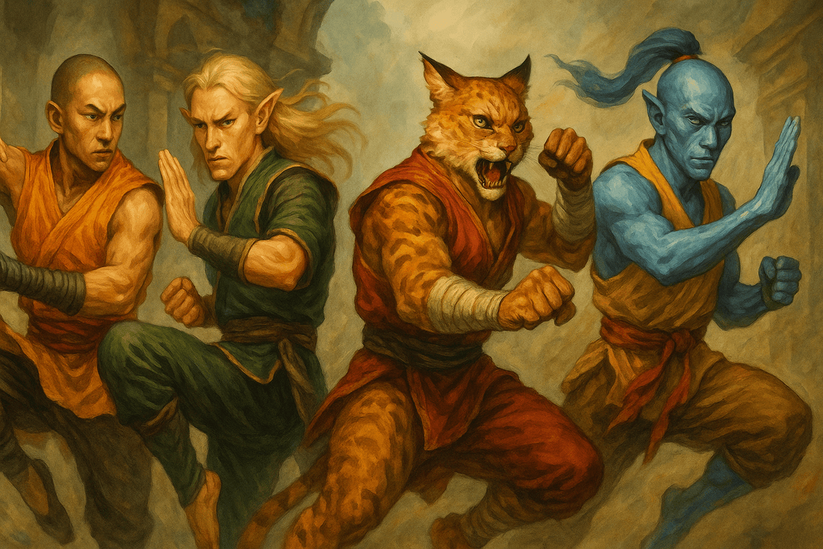 The Best Races for Monk in D&D 5e (Race Guide for Agile Warriors)