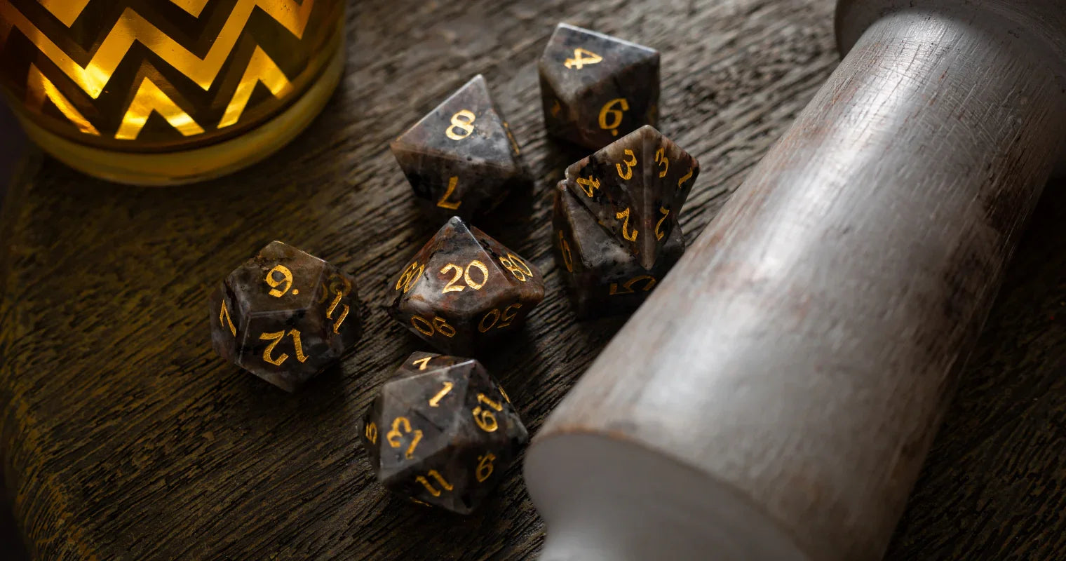 Vintage Style D&D Dice - Vintage Style DND Dice For Timeless Table Rolls And Tactics