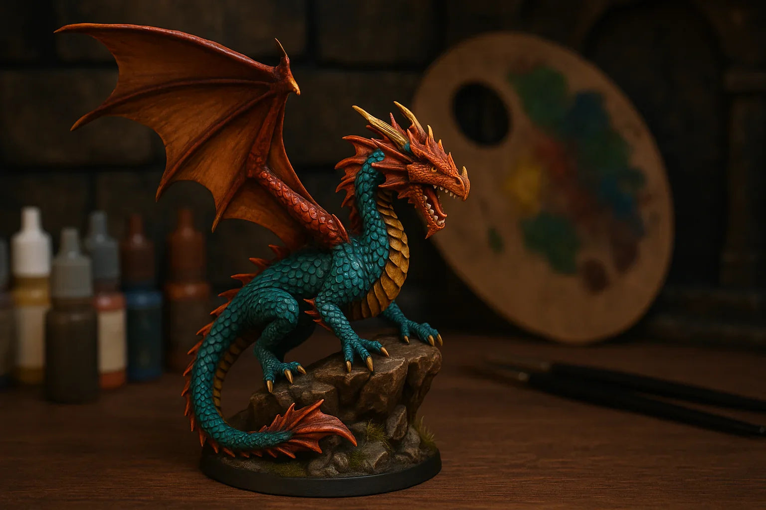 Painted Dragon Miniatures Color Recipes and Display Tips