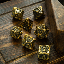 Briarbound Bronze Hollow Metal DND Dice Set