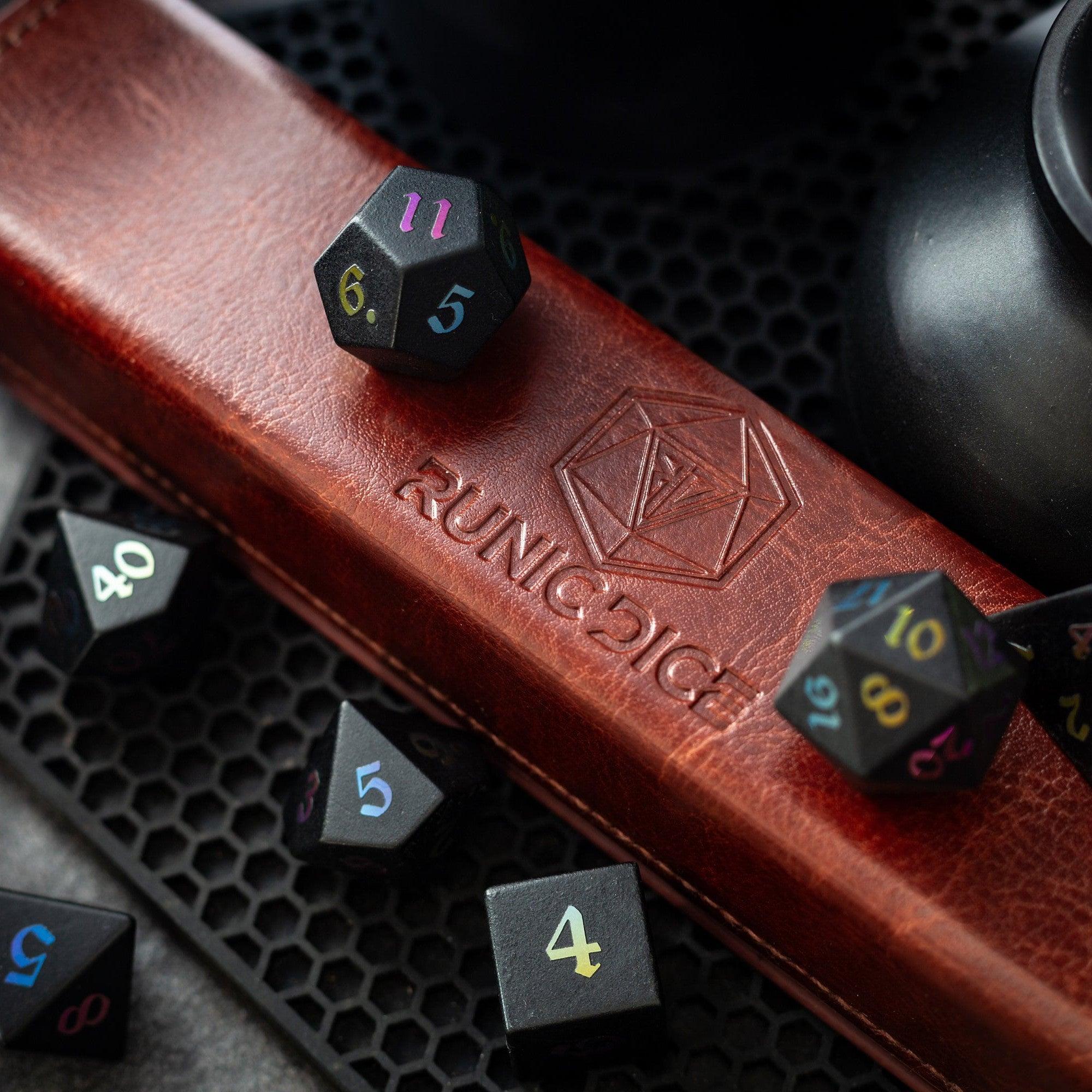 Shop Inked Black Night Obsidian DND Dice Set Today!