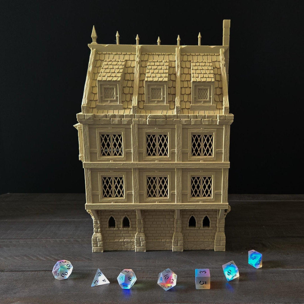 3D Printed Large 3 Story Inn DND Terrain | Perfect for Tabletop RPGs