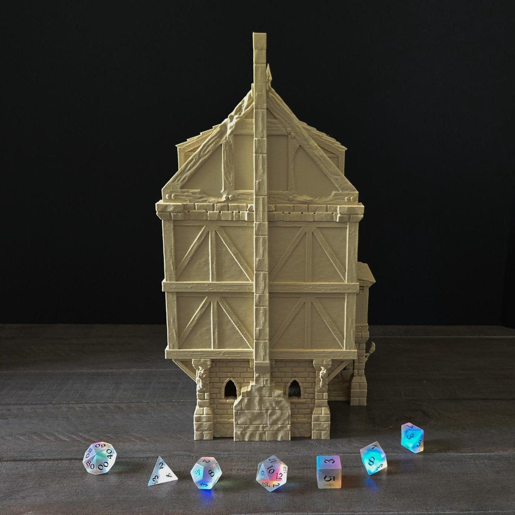 3D Printed Large 3 Story Inn DND Terrain | Perfect for Tabletop RPGs