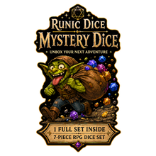 Mystery Acrylic Dice Grab Bag — Full 7-Piece RPG Dice Set Inside