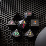 Handmade Resin Dice Online - Obsidian Hand Carved Dice